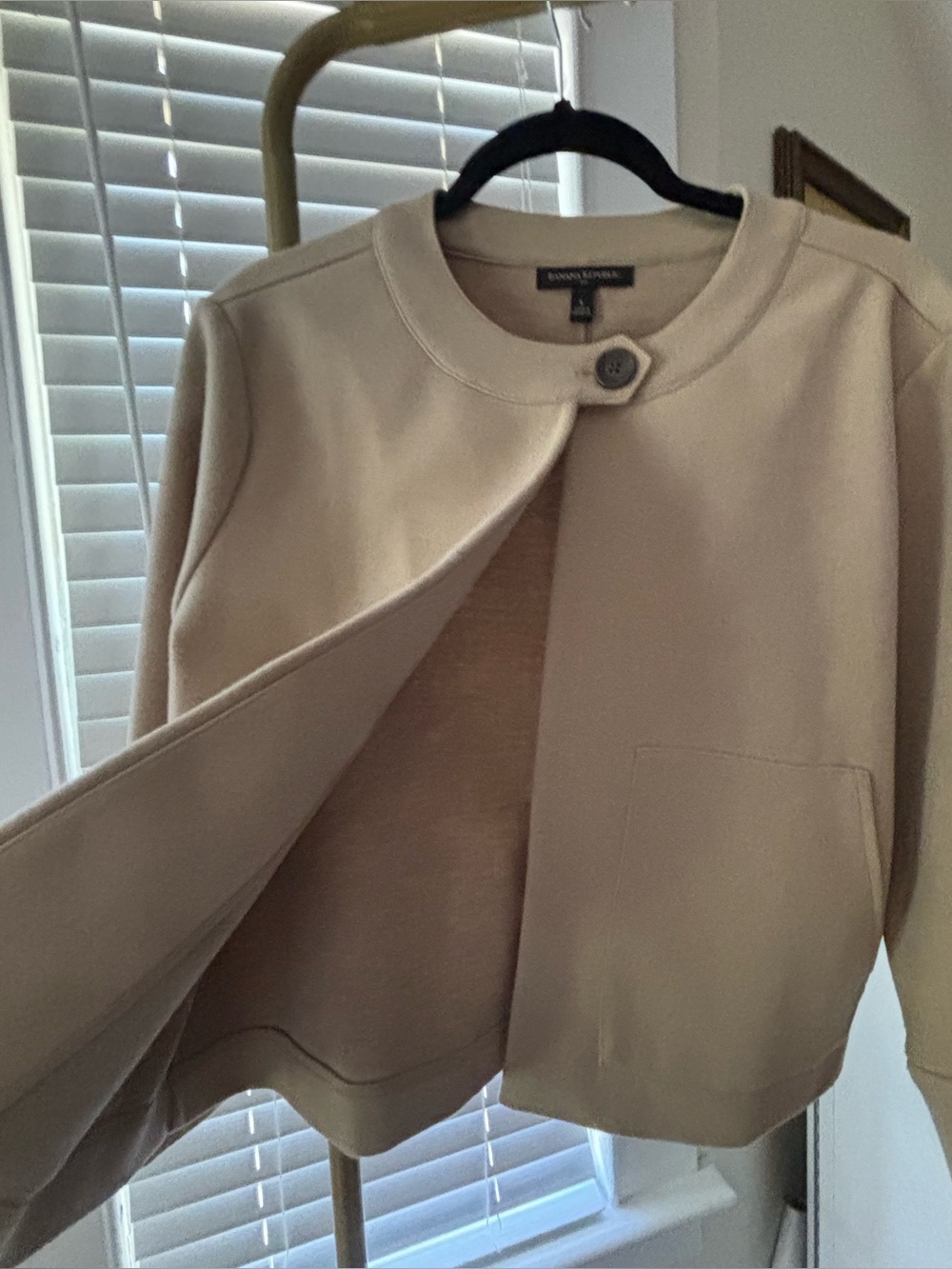 Banana Republic Factory Boxy Melton Utility Jacket - Like New Large - Picture 6 of 8
